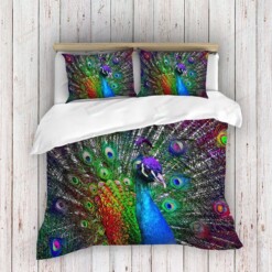 Peacock Bedding Set Bed Sheets Spread Comforter Duvet Cover Bedding Sets