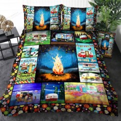 Camping Just Go Bedding Set Bed Sheets Spread Comforter Duvet Cover Bedding Sets