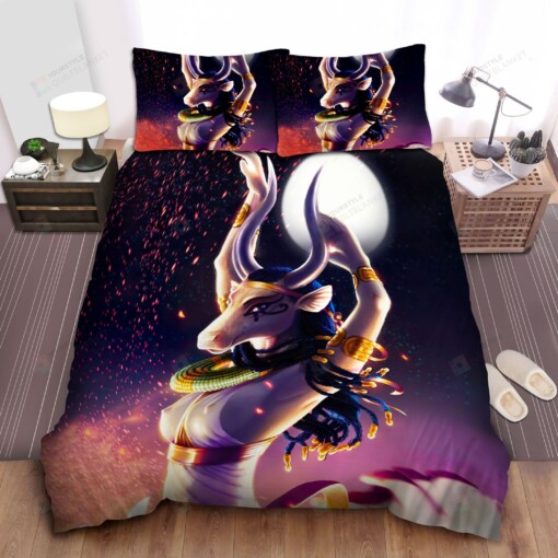 Hathor God Dancing Bed Sheets Spread Duvet Cover Bedding Sets