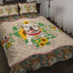 Love BullDog Quilt Bedding Set