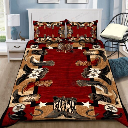 Cowboy Cotton Bed Sheets Spread Comforter Duvet Cover Bedding Sets