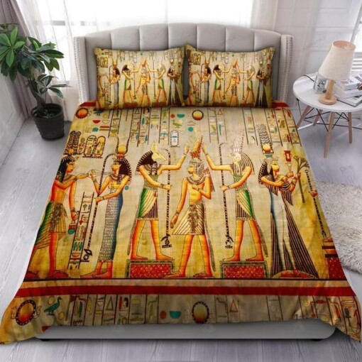 Ancient Egypt Art Bedding Set Bed Sheets Spread Comforter Duvet Cover Bedding Sets