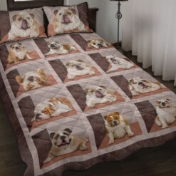 Bulldog Quilt Bedding Set Cotton Bed Sheets Spread Comforter Duvet Cover Bedding Sets