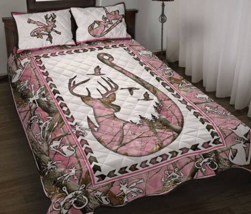 Fishing Hunting Quilt Bedding Set