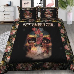 September Girl Skull Decorating Bedding Set Nh211057