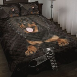 Rottweiler Quilt Bedding Set