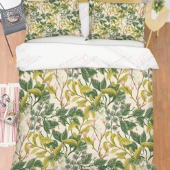 Leaves Cotton Bed Sheets Spread Comforter Duvet Cover Bedding Sets