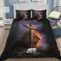 Christian Jesus Lion Bedding Duvet Cover Bedding Set