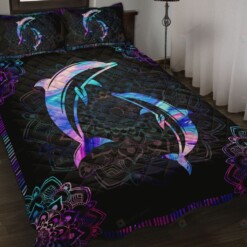 Magic Dolphin Lover Quilt Bedding Set