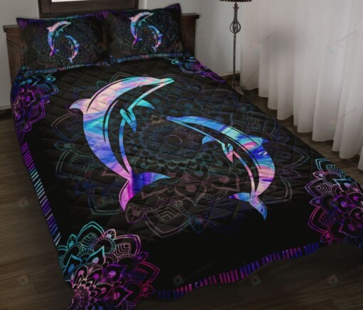 Magic Dolphin Lover Quilt Bedding Set