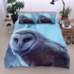 Owl Cotton Bed Sheets Spread Comforter Duvet Cover Bedding Sets