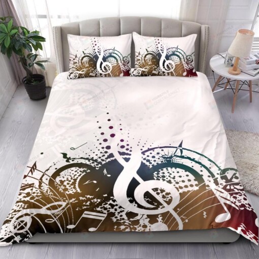 Musical Notes Art Duvet Cover Bedding Set