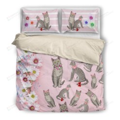 Cat Cotton Bed Sheets Spread Comforter Duvet Cover Bedding Sets