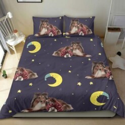 Sheltie Cotton Bed Sheets Spread Comforter Duvet Cover Bedding Sets