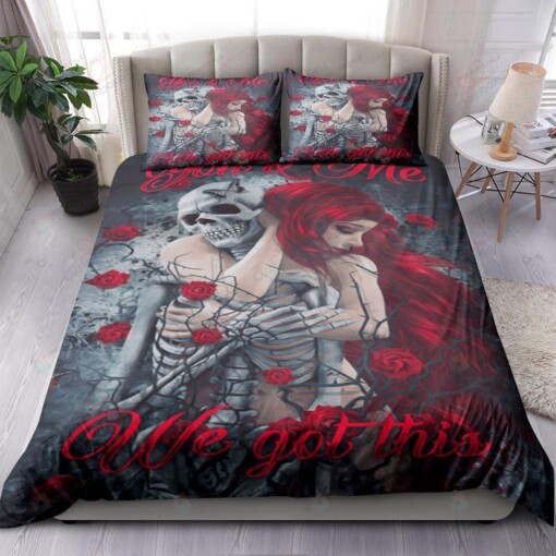 Skull Couple You And Me We Got This Bedding Set Bed Sheets Spread Comforter Duvet Cover Bedding Sets