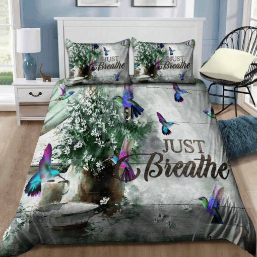 Hummingbird Bed Sheets Spread Duvet Cover Bedding Set