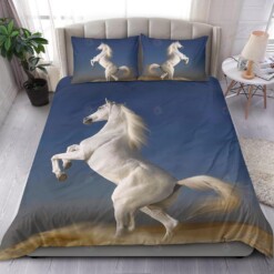 White Horse Bedding Set Bed Sheet Spread Comforter Duvet Cover Bedding Sets