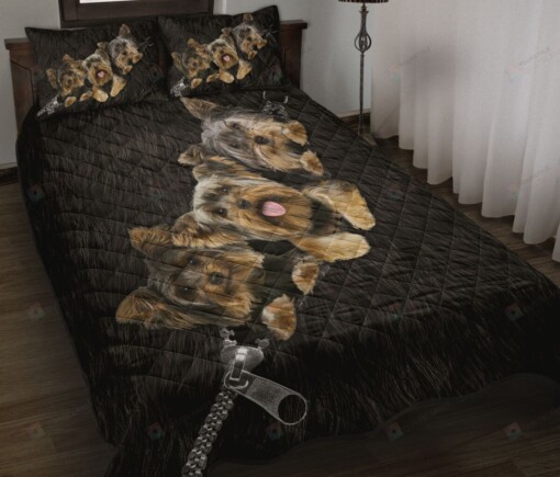 Yorkshire Terrier Love Quilt Bedding Set