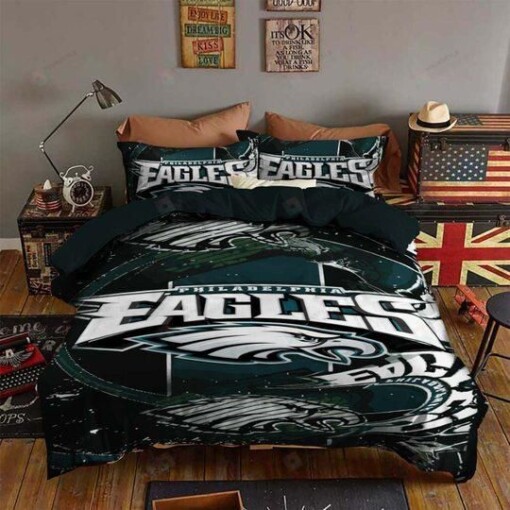 3d Philadelphia Eagles Logo Bedding Set (Duvet Cover & Pillow Cases)