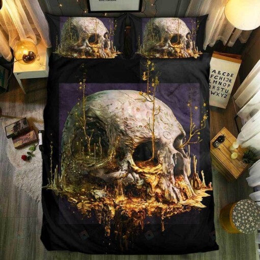 Snm - Skull Cave Lava Bedding Set (Duvet Cover & Pillow Cases)