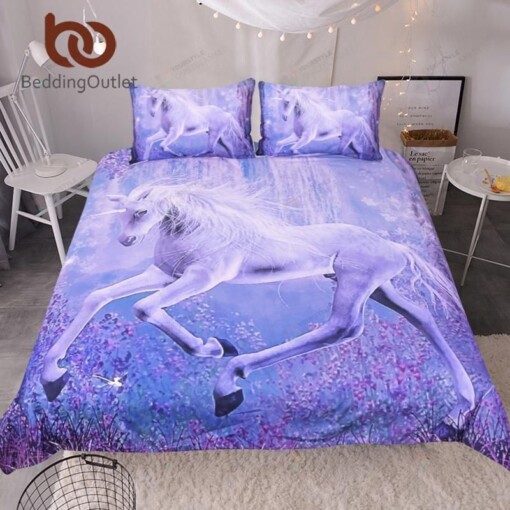 Unicorn Bed Sheets Duvet Cover Bedding Set