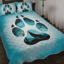 Wolf Paw Quilt Bedding Set