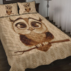 Owl Quilt Bedding Set