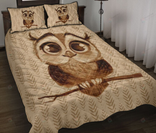 Owl Quilt Bedding Set