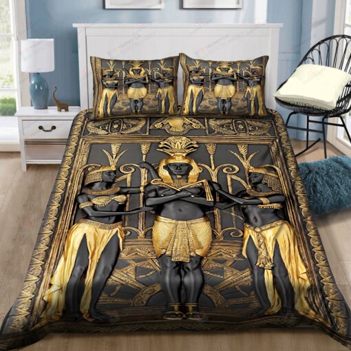 Ancient Egypt Pharaoh Bedding Set (Duvet Cover & Pillow Cases)