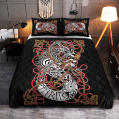 Fenrir Wolf Viking Quilt Bedding Set