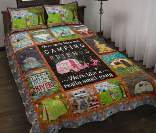 Camping Friend Quilt Bedding Set