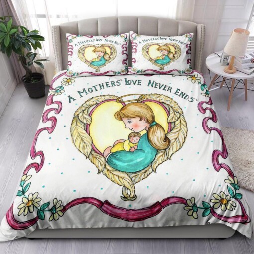 Family A Mother Love Never Ends Bedding Set Bed Sheets Spread Comforter Duvet Cover Bedding Sets