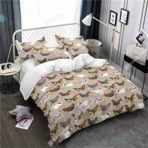 Chicken Cotton Bed Sheets Spread Comforter Duvet Cover Bedding Sets