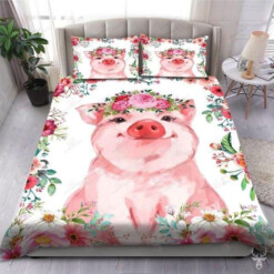 Lovely Pig Bedding Set Bed Sheets Spread Comforter Duvet Cover Bedding Sets