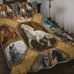 Horse Nature Quilt Bedding Set