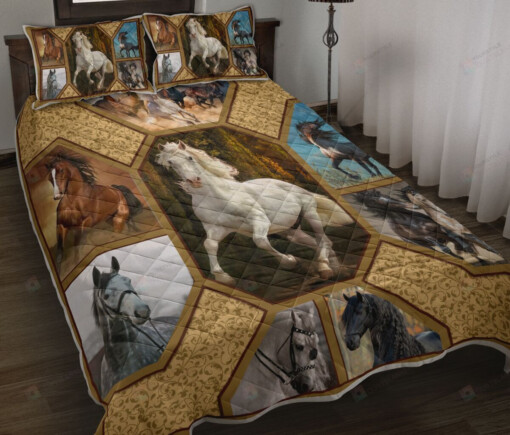 Horse Nature Quilt Bedding Set