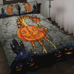 Giraffe Halloween Quilt Bed Sheets Spread Duvet Cover Bedding Sets