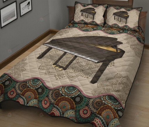 Piano Mandala Quilt Bedding Set Bed Sheets Spread Comforter Duvet Cover Bedding Sets