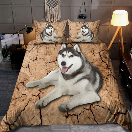 Husky Bedding Set Bed Sheets Spread Comforter Duvet Cover Bedding Sets