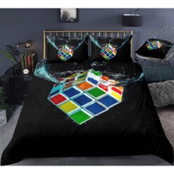 Rubik Bedding Set Bed Sheets Spread Comforter Duvet Cover Bedding Sets