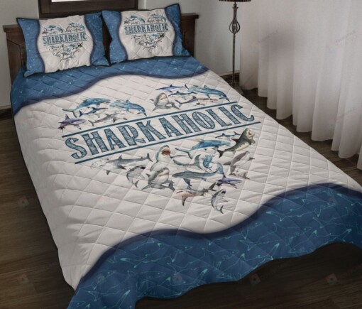 SharkAholic Quilt Bed Set Bedding Set