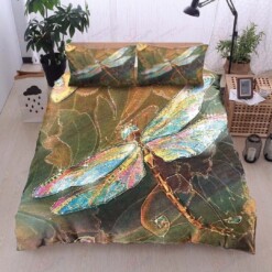 A Dragonfly Bedding Set (Duvet Cover And Pillow Cases)