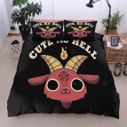 Devil Cotton Bed Sheets Spread Comforter Duvet Cover Bedding Sets