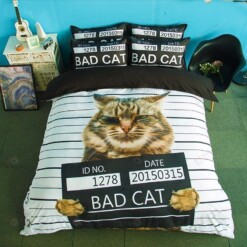 Cat Cotton Bed Sheets Spread Comforter Duvet Cover Bedding Sets