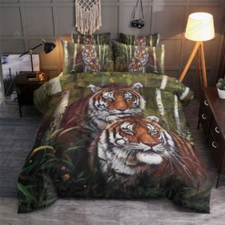 Tiger Cotton Bed Sheets Spread Comforter Duvet Cover Bedding Sets