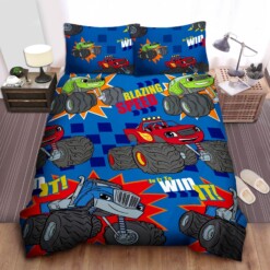 Blaze And The Monster Machines Reversible Duvet Cover Bedding Set