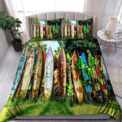 Surfboard Bedding Set Bed Sheets Spread Comforter Duvet Cover Bedding Sets