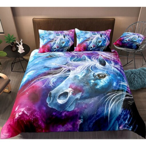 Horse Art Pattern  Bedding Set Bed Sheets Spread Comforter Duvet Cover Bedding Sets