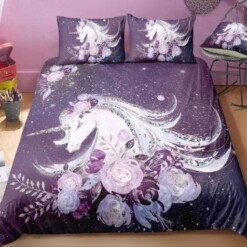 Majestic Unicorn Duvet Cover  Bedding Set