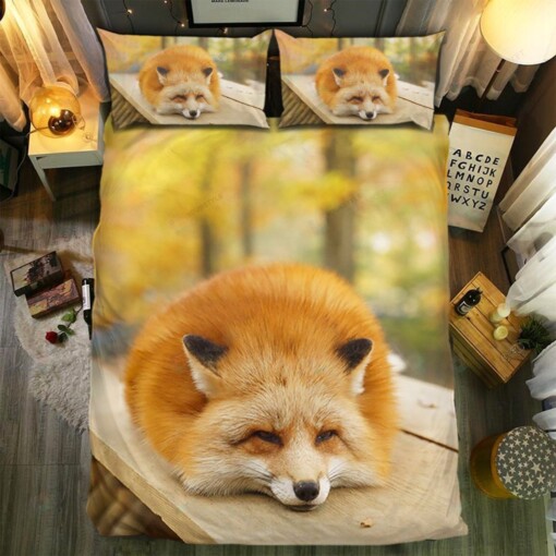 Fox Collection 57 3d Duvet Cover Bedding Set